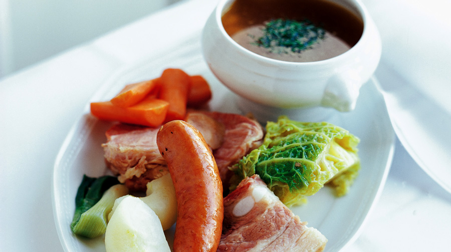 Potée Champenoise med grisekød